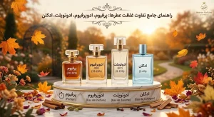 تفاوت پرفیوم ادوپرفیوم ادوتویلت و ادکلن