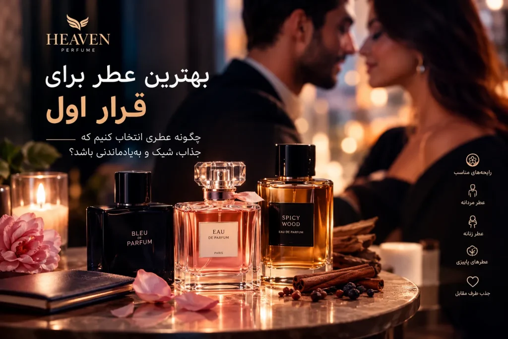بهترین عطر برای قرار اول با رایحه‌های جذاب مردانه و زنانه