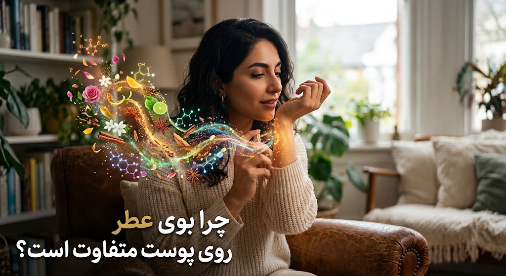 چرا بوی عطر روی پوست متفاوت است