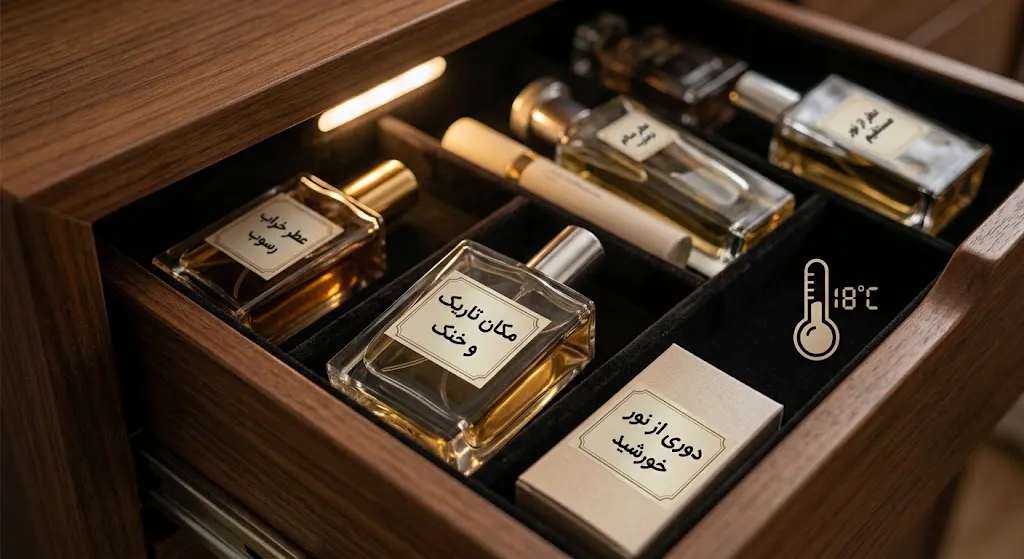 بهترین روش نگهداری عطر بهترین روش نگهداری عطر